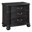 Celina 3-drawer Nightstand Black
