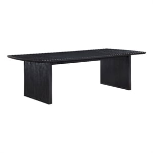 coaster brookmead wood dining table with removable extension leaf black