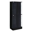 Cabra 4-door LED Curio Display Cabinet Black High Gloss