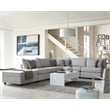 Cambria Upholstered Armless Chair Grey
