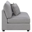 Cambria Upholstered Armless Chair Grey