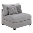 Cambria Upholstered Armless Chair Grey