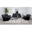 Camila Upholstered Glider Recliner Chair Black