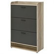 Coaster Denia Contemporary 3-tier Engineered Wood Shoe Cabinet in Gray
