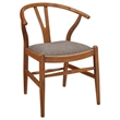 Dinah Wood Wishbone Dining Side Chair Walnut