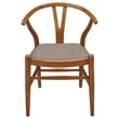Dinah Wood Wishbone Dining Side Chair Walnut