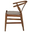 Dinah Wood Wishbone Dining Side Chair Walnut