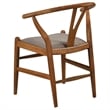 Dinah Wood Wishbone Dining Side Chair Walnut