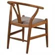Dinah Wood Wishbone Dining Side Chair Walnut