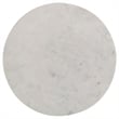 Astoria Round Genuine Marble Side End Table White