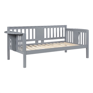Coaster Bethany Wood Twin Daybed with Drop-down Tables in Gray