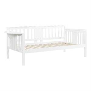 Coaster Bethany Wood Twin Daybed with Drop-down Tables in White