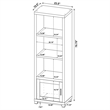 Jupiter 3-shelf Engineered Wood Media Tower Black