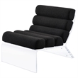 Coaster Serreta Fabric Upholstered Accent Chair with Clear Acrylic Frame Black