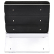 Coaster Serreta Fabric Upholstered Accent Chair with Clear Acrylic Frame Black