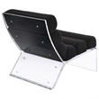 Coaster Serreta Fabric Upholstered Accent Chair with Clear Acrylic Frame Black