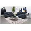 Sloane 2-piece Upholstered Reclining Sofa Set Blue