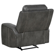 Coaster Raelynn Faux Leather Upholstered Recliner Chair Gray