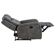 Coaster Raelynn Faux Leather Upholstered Recliner Chair Gray