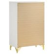 Lucia 5-piece Queen Bedroom Set Beige and White