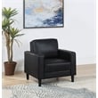 Ruth Upholstered Track Arm Accent Chair Black