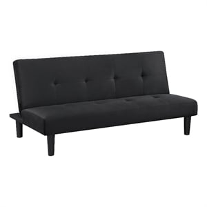 Stanford Upholstered Tufted Convertible Sofa Bed Black