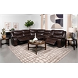 Sycamore Upholstered Power Reclining Sectional Sofa Brown