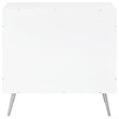 Nieta 2-door Engineered Wood Accent Cabinet White High Gloss