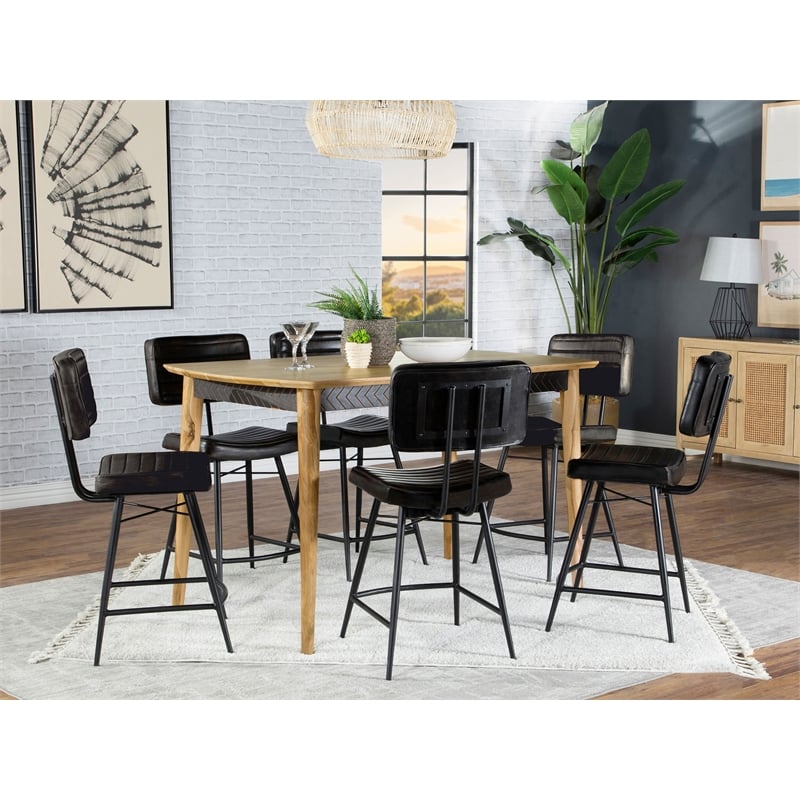 Partridge 7-piece Counter Dining Set Sheesham and Espresso