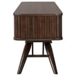Valna Wood 71-inch TV Stand with Sliding Doors Walnut