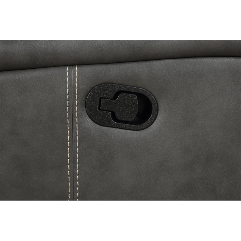 Raelynn 2-piece Upholstered Reclining Sofa Set Grey