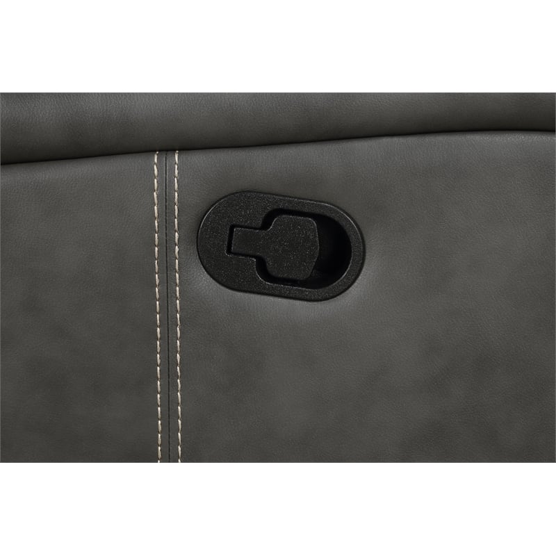 Raelynn Upholstered Track Arm Motion Loveseat Grey