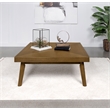 Westerly Square Wood Coffee Table Walnut Brown