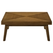 Westerly Square Wood Coffee Table Walnut Brown
