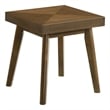 Westerly Square Wood Side End Table Walnut Brown