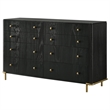 Coaster Arini Coastal 8-drawer Wood Bedroom Dresser in Black