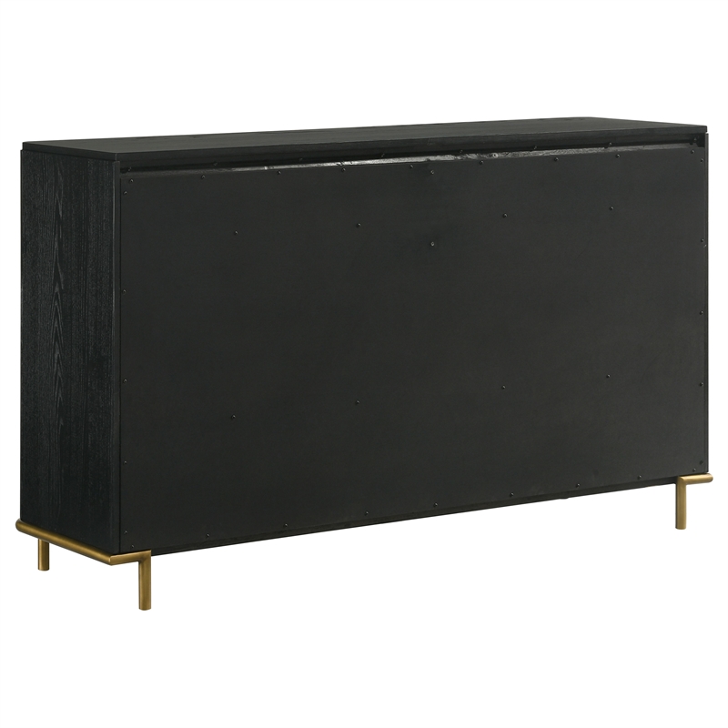 Coaster Arini Coastal 8-drawer Wood Bedroom Dresser in Black