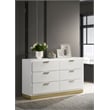 Caraway 6-drawer Dresser White