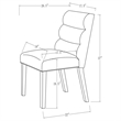 Carla Velvet Upholstered Dining Side Chair Stone