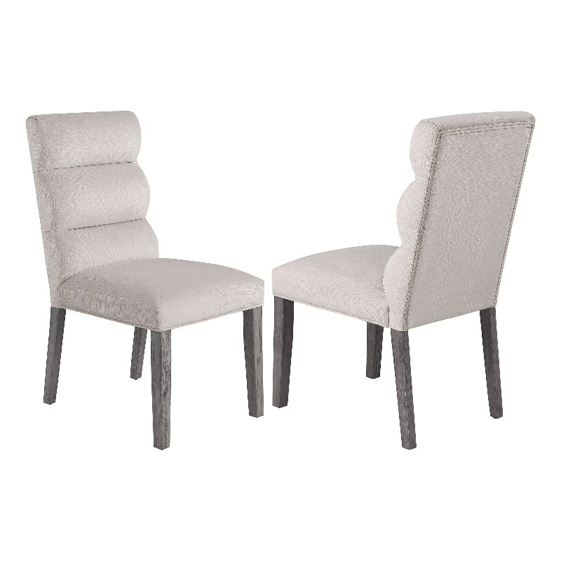 Carla Velvet Upholstered Dining Side Chair Stone