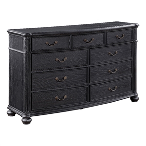 coaster celina 9-drawer rectangular wood bedroom dresser black