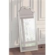 Evangeline Full Length LED Light Floor Mirror Silver Oak