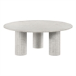 Astoria Round Genuine Marble Coffee Table White