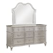 Evangeline 9-drawer Dresser with Mirror Silver Oak