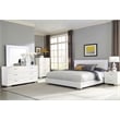 Felicity 6-drawer Wood Dresser with Mirror White High Gloss