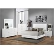 Felicity 6-drawer Wood Dresser with Mirror White High Gloss