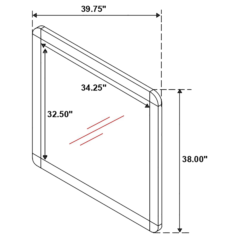 Robyn 6-drawer Dresser with Mirror Dark Walnut