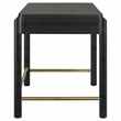 Arini 2-piece Makeup Vanity Table and Mirror Set Black