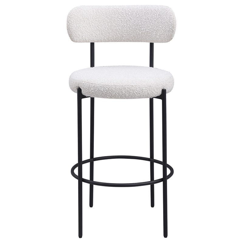Viola Boucle Upholstered Bar Chair Cream