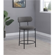 Viola Boucle Upholstered Counter Chair Grey